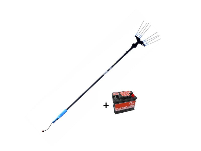 Abbacchiatore a batteria Thor Lisam con Asta Telescopica in Carbonio