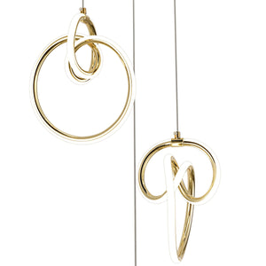 Lampada A Sospensione Led G072-3cpr Gold