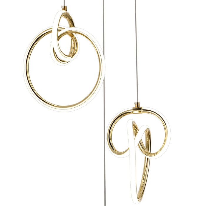 Lampada A Sospensione Led G072-3cpr Gold