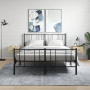 Comodini a Muro 2 pz-Set di 2 Tavolino da notte Rovere Sonoma 35x35x20 cm 392961