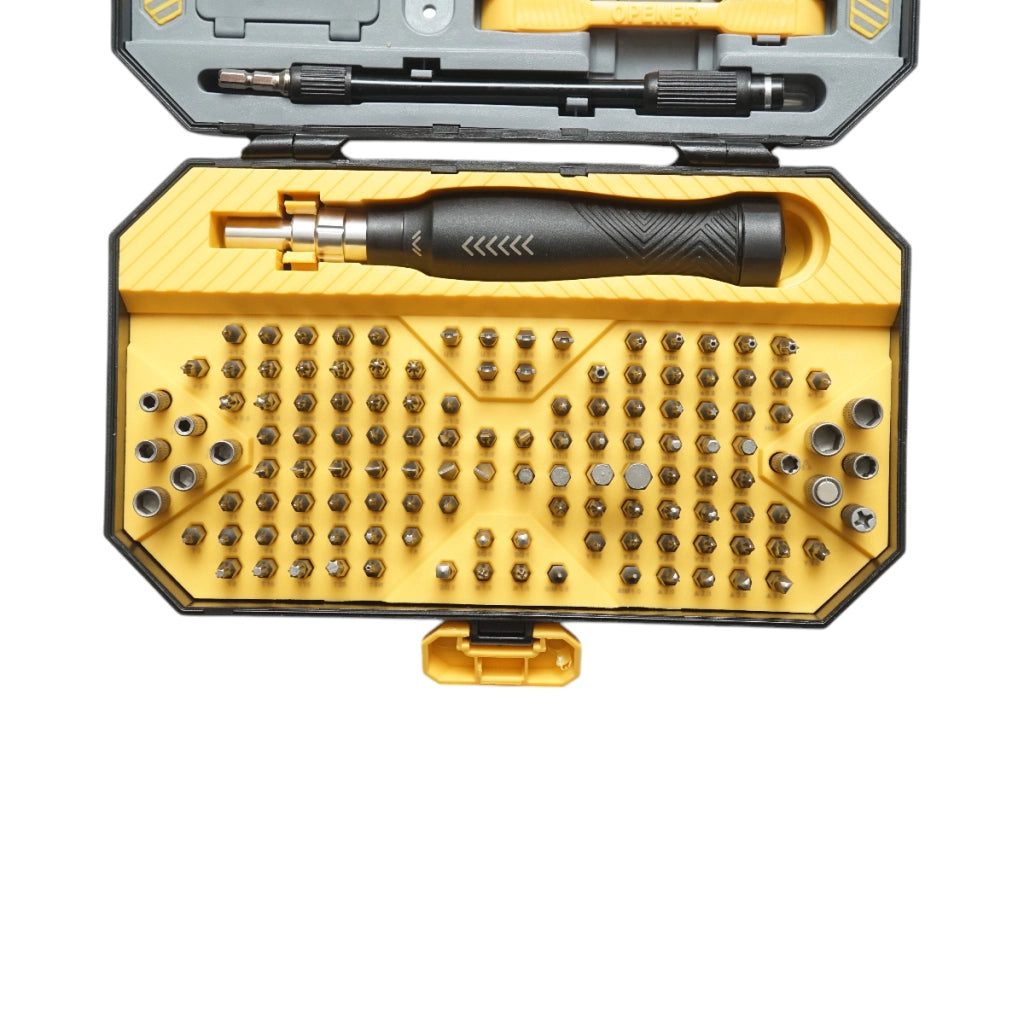 Set di cacciaviti di precisione con punte Torx, esagonali e a croce per elettronica, 145 pezzi, acciaio Cr-V