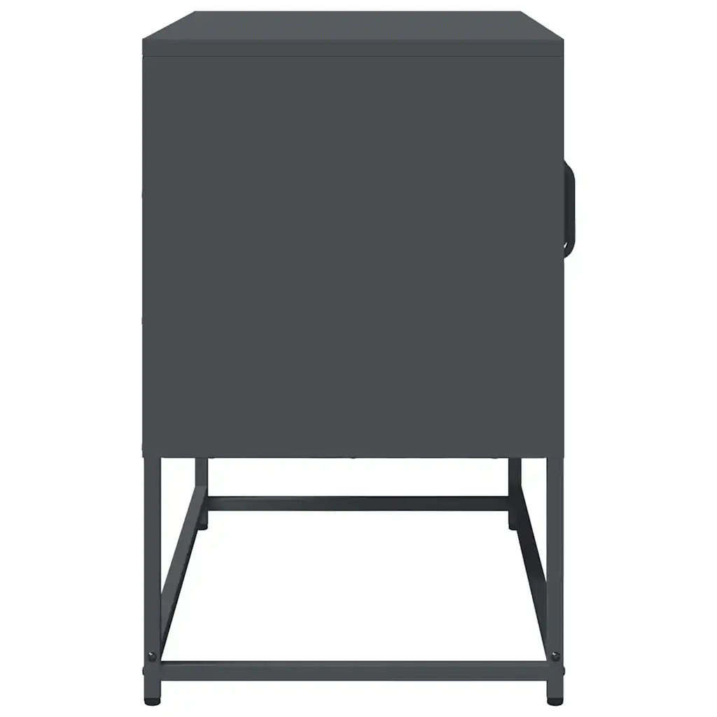 Mobile TV Antracite 68x39x60,5 cm in Acciaio Laminato a Freddo