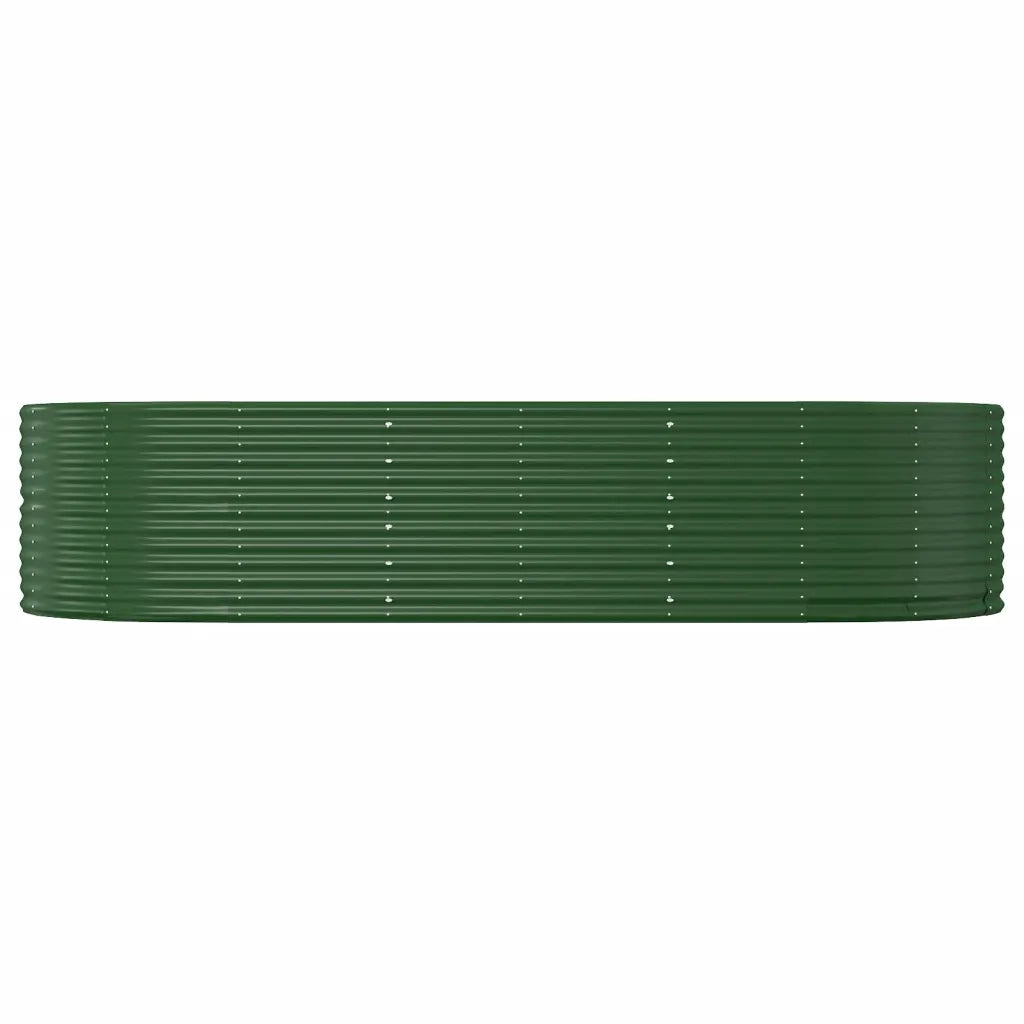 Letto Giardino Acciaio Zincato 291x140x68 cm Verde 319098