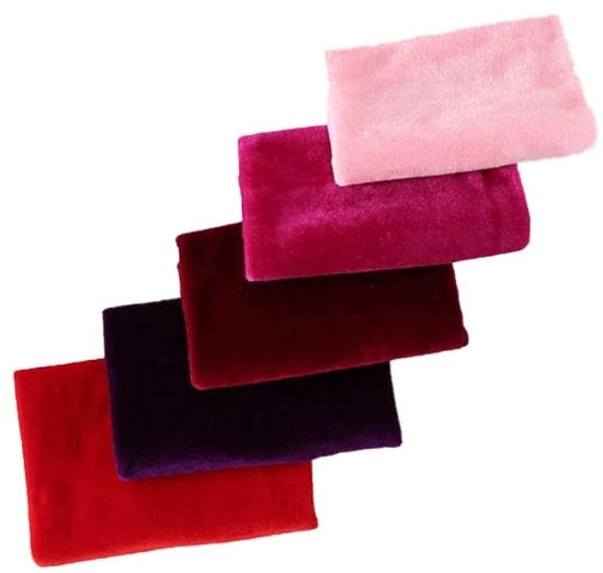 Set di Tessuti in Felpa 5 pezzi - Tessuto Patchwork - Tessuto per Meteria - Tessuto per Cucire - Cucito - Ricamo - Colori Misti 50 x 50 cm - Set di Tessuti