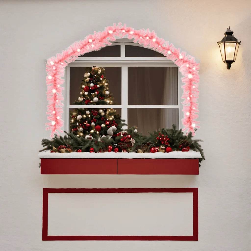 Ghirlanda Natalizia con Luci a LED 10 m Rosa CFW5155984