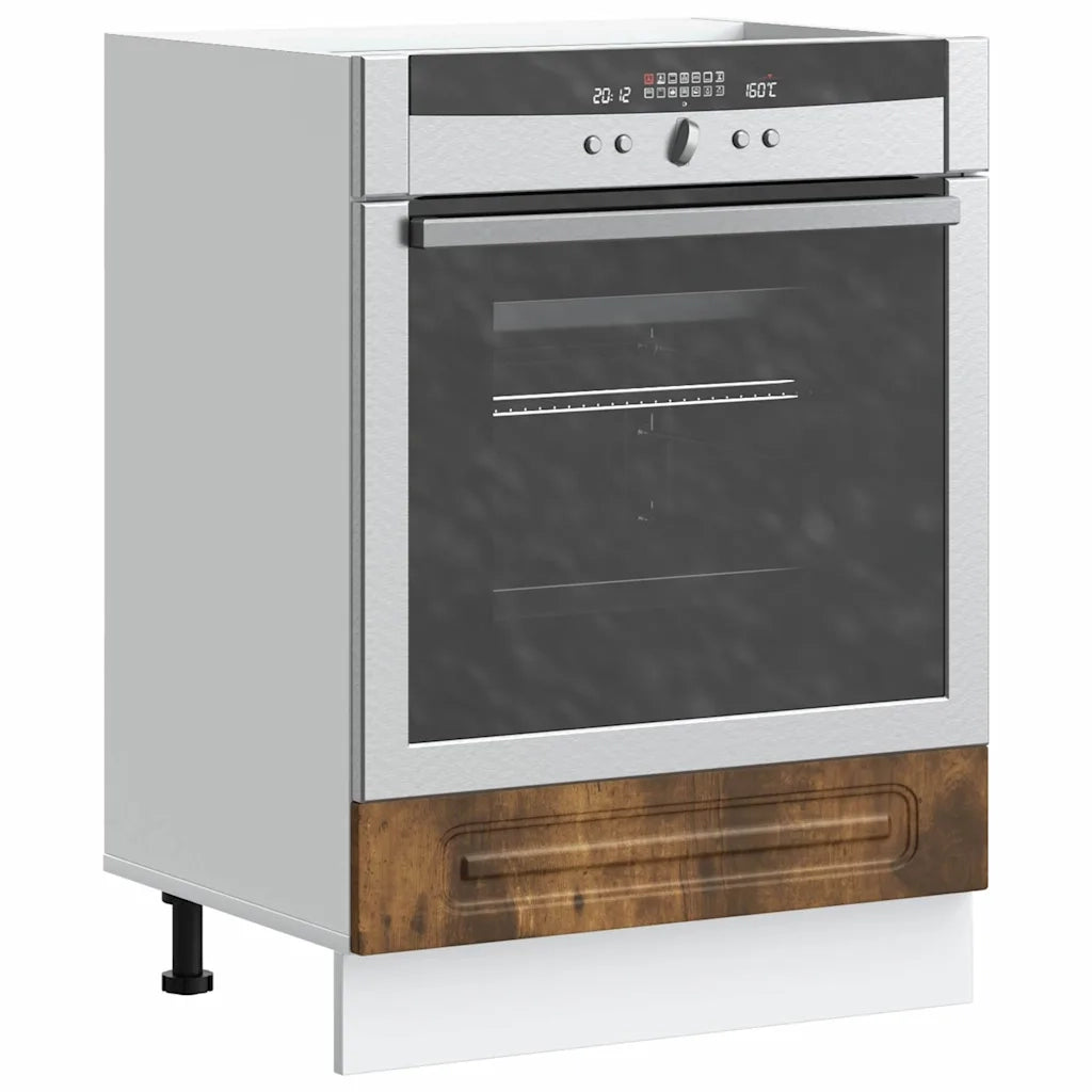 Pensile da cucina | Armadio per Forno Kalmar Rovere Fumo in Legno Multistrato