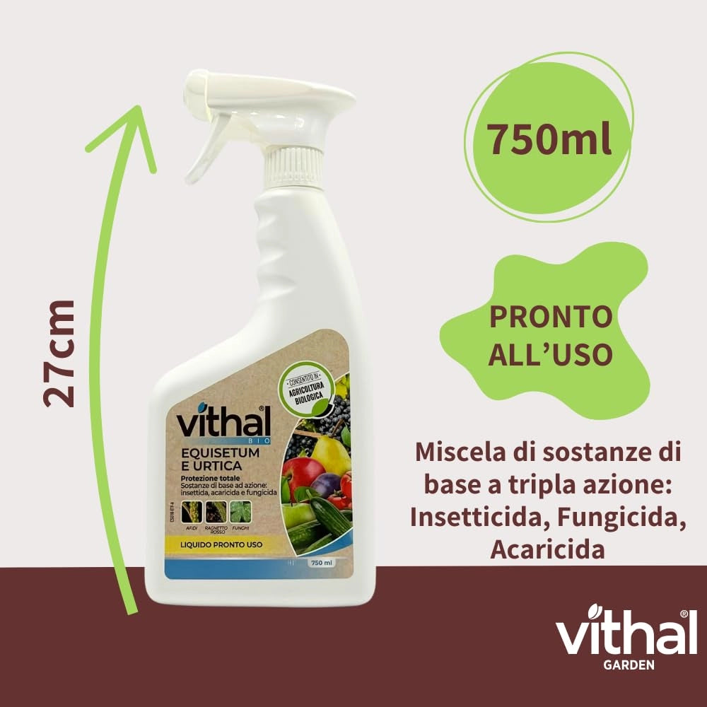 INSETTICIDA PROTEZIONE TOTALE VITHAL BIO KB - ML 750- 2 pezzi