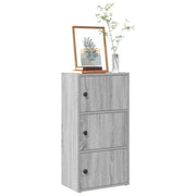 Libreria Grigio Sonoma 40x24x77 cm in Legno Multistrato 860369