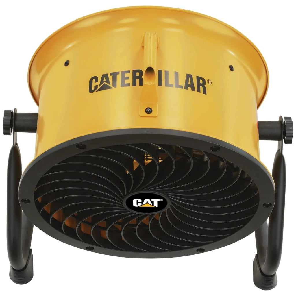 Caterpillar Ventilatore a Pavimento Alta Velocità HVD-14AC Ø 35 cm 120W, 4 Velocità, 27 m³/min, Pale in Alluminio, Orientabile, Montaggio a Parete, Base Antiscivolo