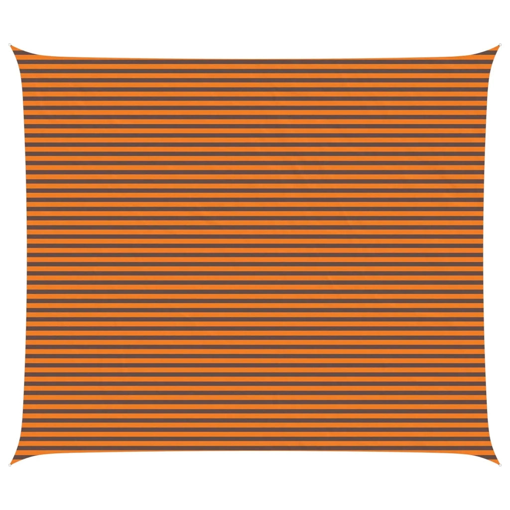 Vela Parasole | Telo Ombra | Vela da ombra solare Arancione e Marrone 7 x 6 m