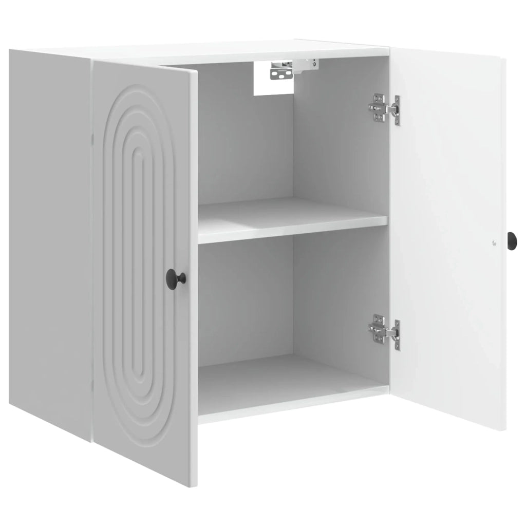Mobiletto a muro Bianco Lucido 59 x 31 x 60 cm