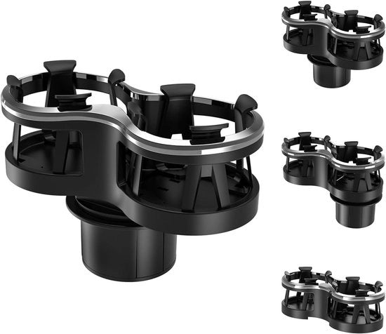 Bicchiere da auto 2 in 1 espandibile - inizio espandibile - si adatta bicchiere tazza lattina asse da sigarette