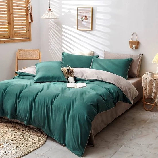 Set di copriletto reversibile - moderno - 3 pezzi - 200x200 cm