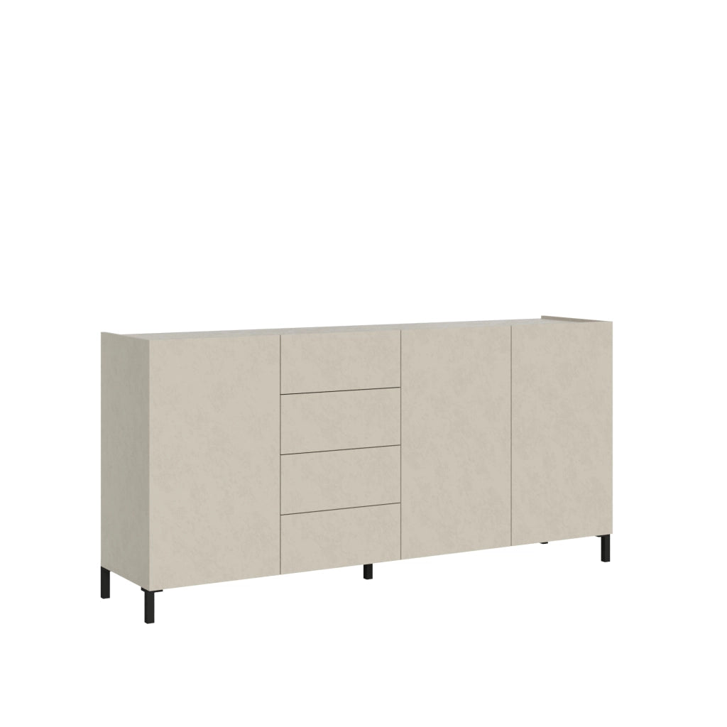 Madia 3 Ante 4 Cassetti 174x40x84 cm Solaria Cashmere