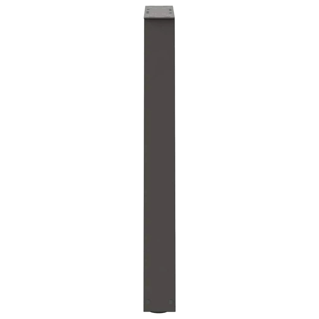 Set di 2 gambe regolabili per tavolo da pranzo a V 60 x 72-73,3 cm in acciaio antracite 02_0056858
