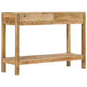 Tavolo Consolle con 2 Cassetti 110x35x75cm Legno Massello Mangocod mxl 81334