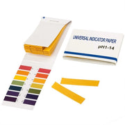 Strisce di Test pH 1-14 - 80 pezzi - Carta per Lavaggio - Codifica a Colori - Per Acqua/Terra - Dimensioni 70x45 mm