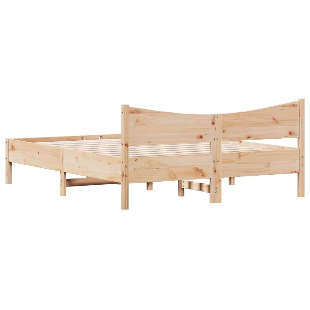 Giroletto senza Materasso 150x200 cm in Legno Massello di Pino 3216366