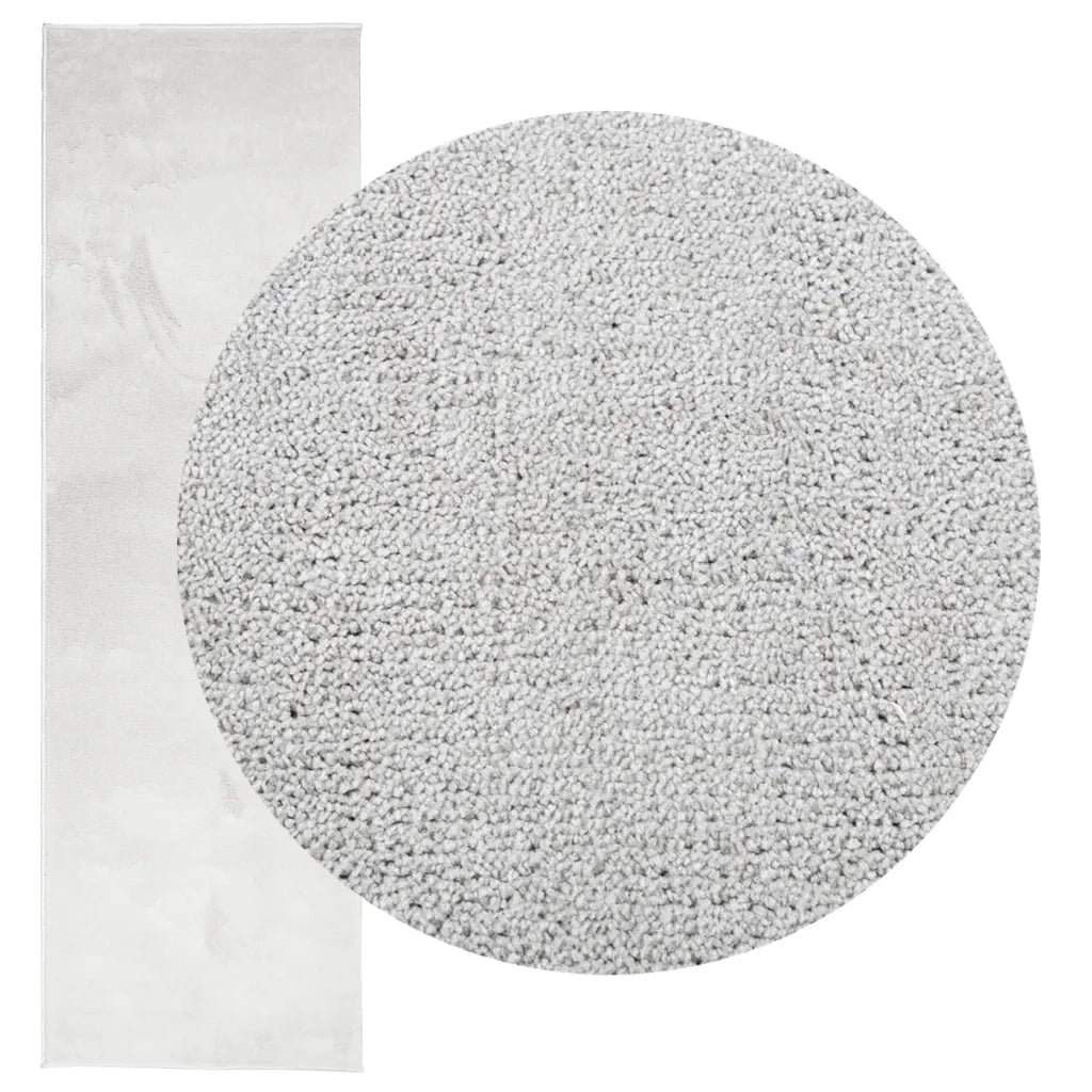 Tappeto del soggiorno | Tappeto OVIEDO a Pelo Corto Grigio 80x250 cm