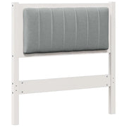 Testiera | Testata imbottita con Testiera | Testata Bianco 80 cm Pino massello