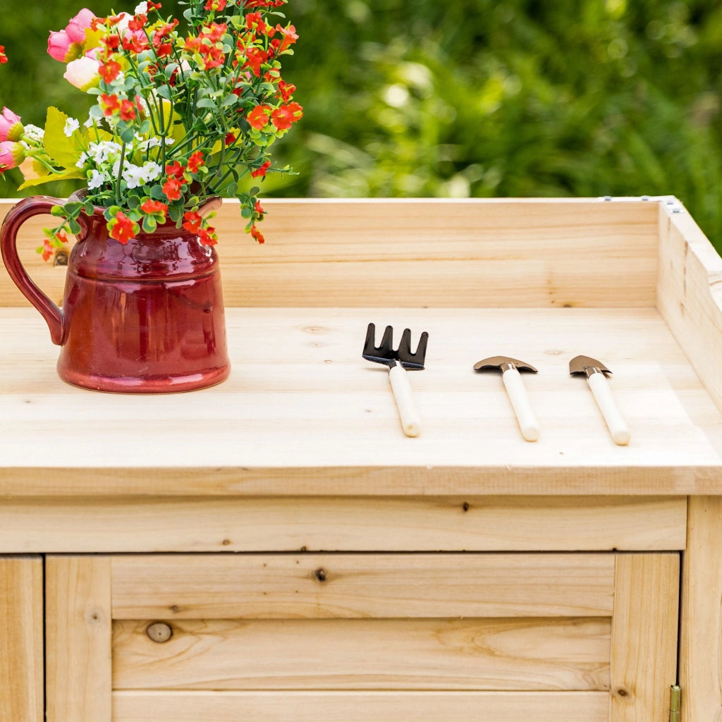 Armadio da Giardino ¨C Xylo ¨C Legno Massello Abete 83x40x92cm Naturale