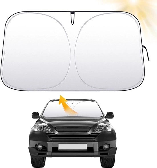 Zonnetenda per parabrezza auto 145 x 85 cm - Ripiegabile all'interno - Protezione UV - Protezione dal calore