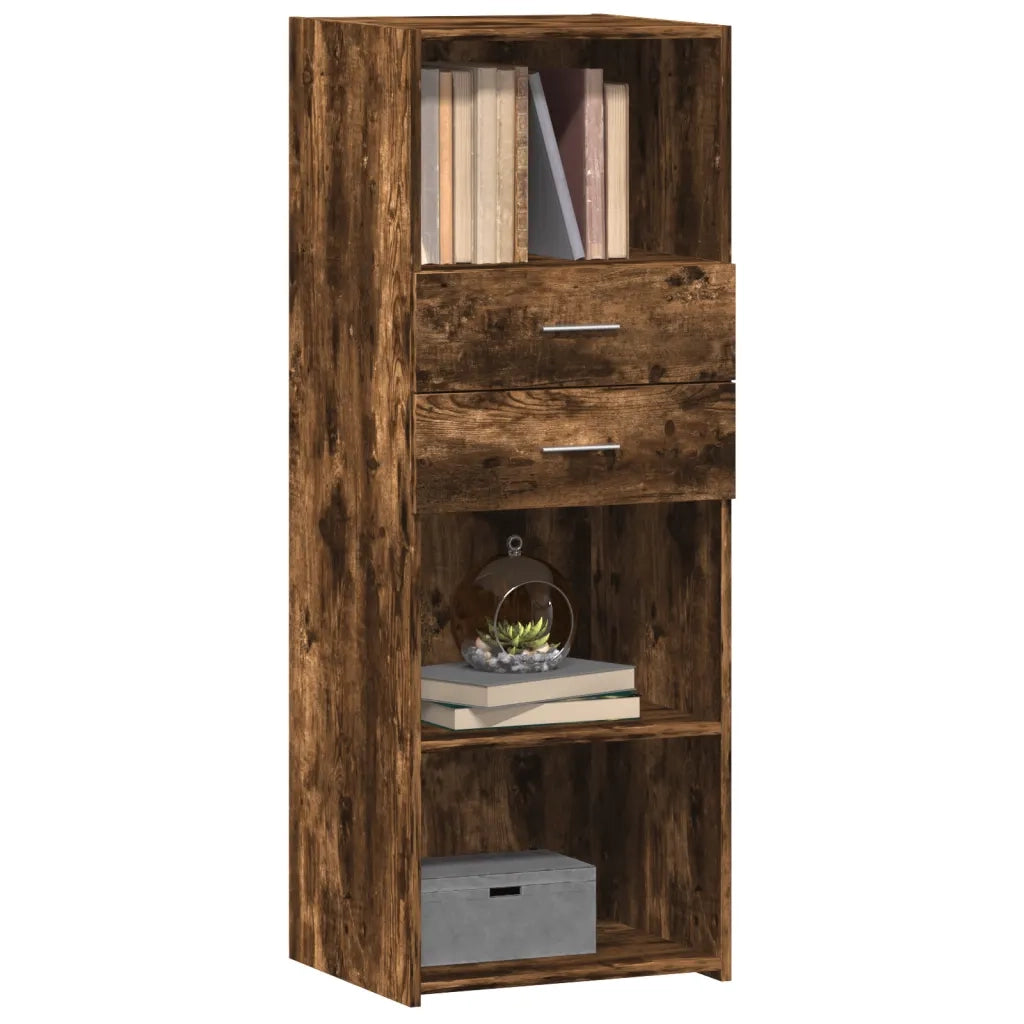 Credenza | Madia | Buffet da pranzo | Armadio da pranzo Rovere Fumo 45x42,5x124 cm in Legno Multistrato