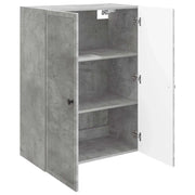 Armadietto a Muro | Mobiletto a muro Grigio Cemento 66 x 34,5 x 90 cm