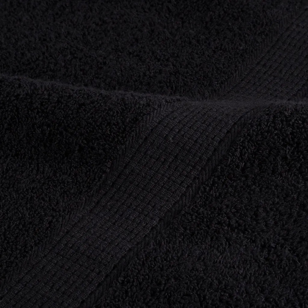 vidaXL Asciugamani Premium SOLUND 2 pz Neri 50x100 cm 600 g/m²