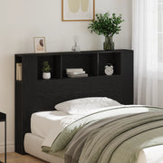 Testata in Legno Nero di  - 140x19x104.5 cm - Realizzata in Legno Ingegnerizzato