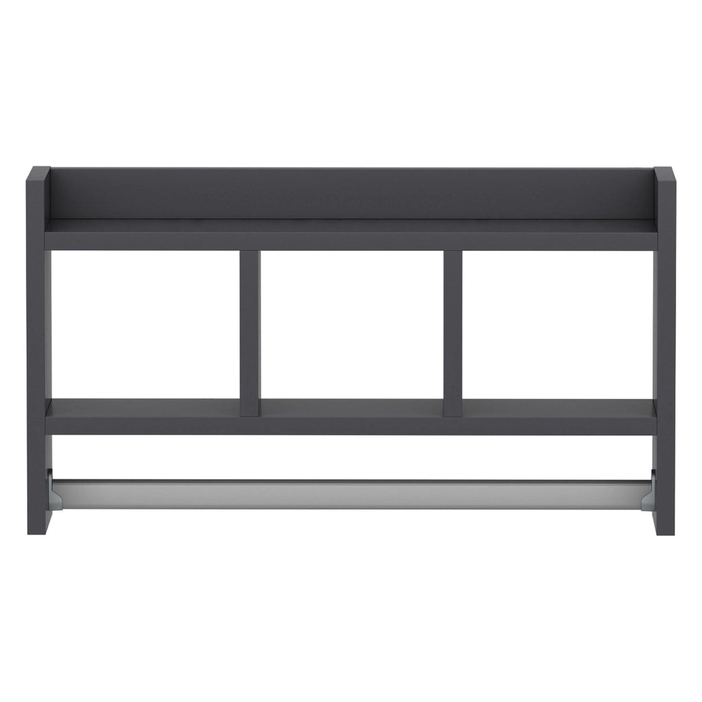 Cortale, Mensola 4 Ripiani, 64x15x35h cm Nero Antracite