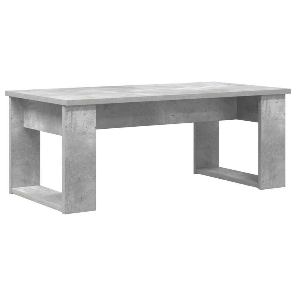 Set di Tavolini da Caffè 2 pcs Grigio cemento Legno multistrato