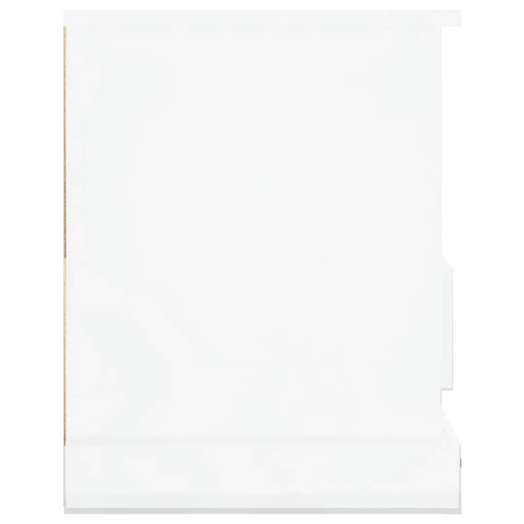 Mobile TV multimediale mensola TV credenza TV sala da pranzo soggiorno camera da letto finitura lucida 93 x 35,5 x 45 cm legno ingegnerizzato bianco 02_0027092