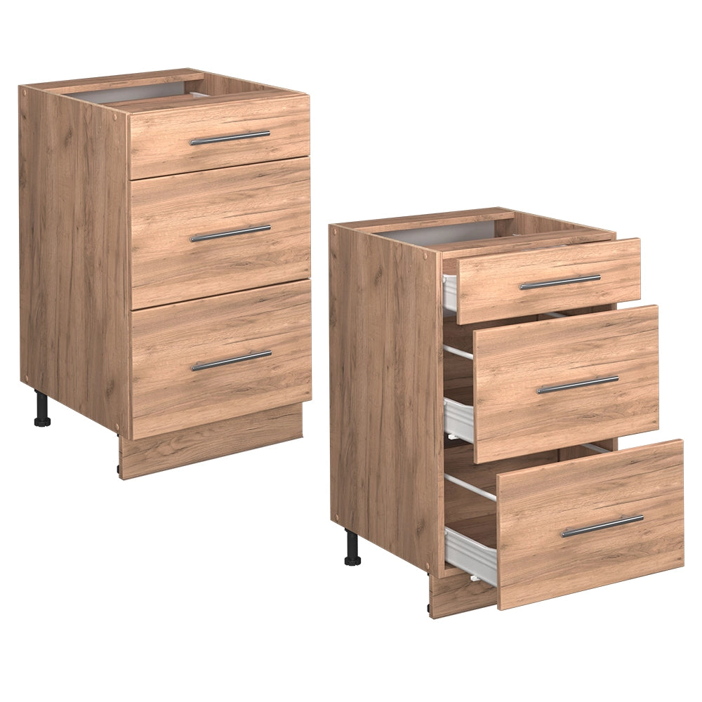 Vicco Mobiletto base per cucina Quercia dorata 50 cm senza piano di lavoro