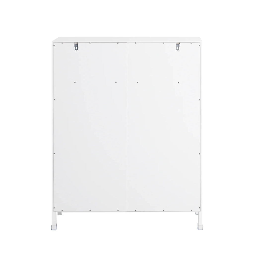 Mobile Da Bagno Armadietto Da Terra Due Ante Doppia Apertura Bianco 70x35x90cm BZR121-W