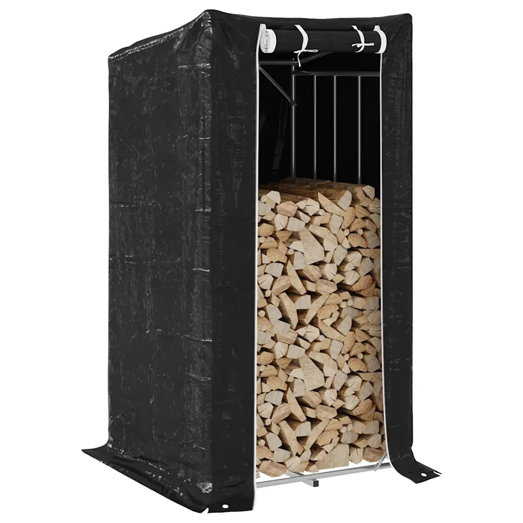 Rastrelliera per Legna con Copertura Antipioggia 100x100x200 cm 4104951