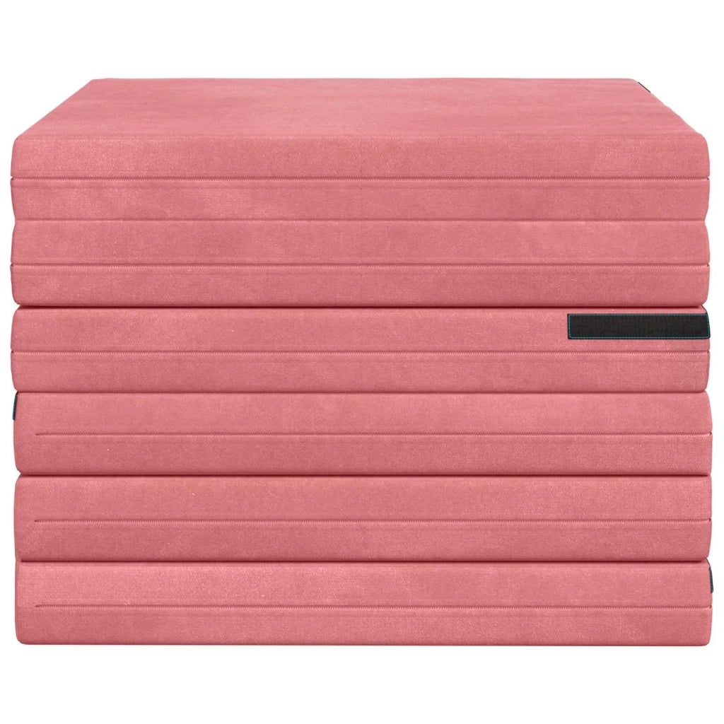 Divano Letto Pieghevole 140 x 67 x 45 cm Rosa