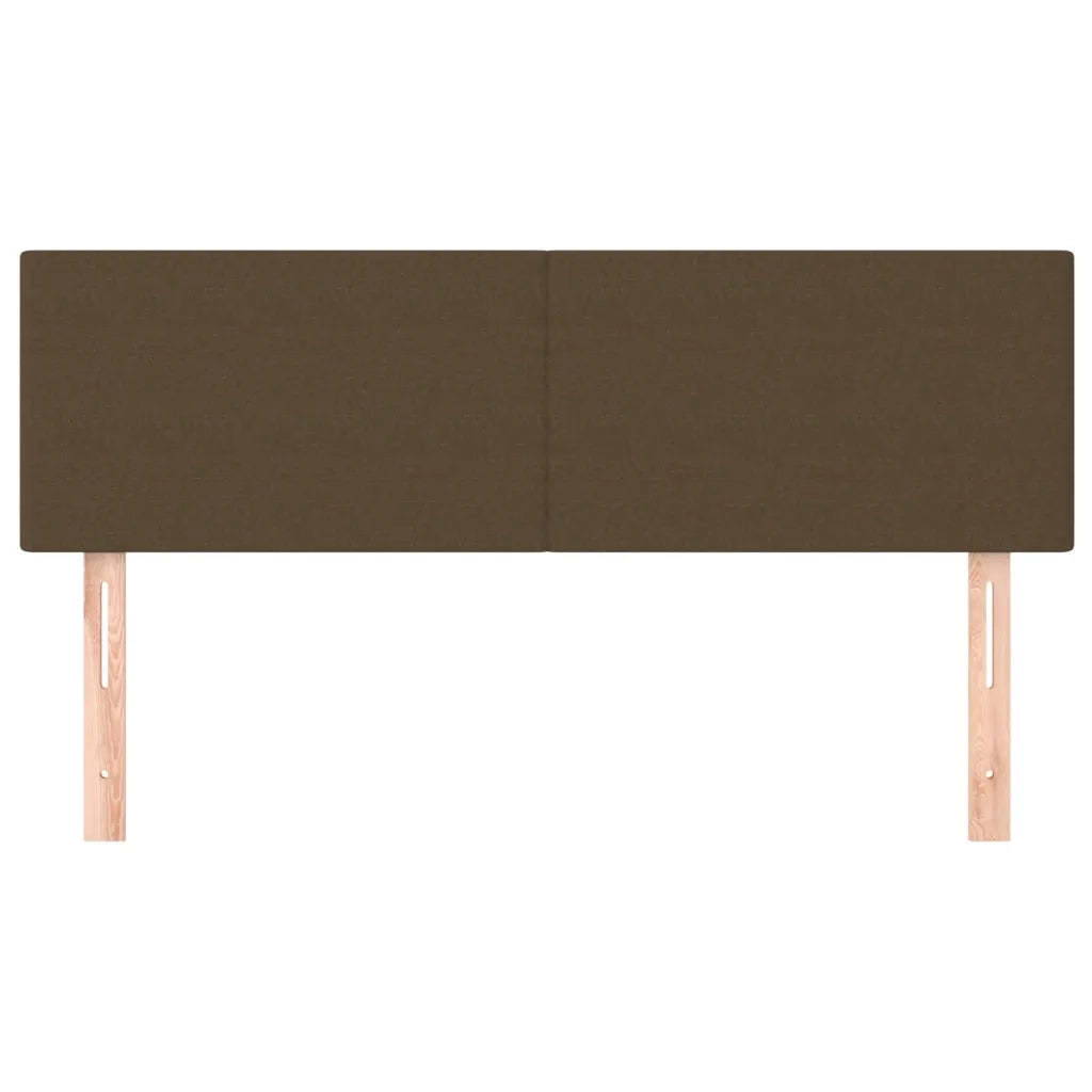 Testiera | Testata Marrone Scuro 144x5x78/88 cm in Tessuto