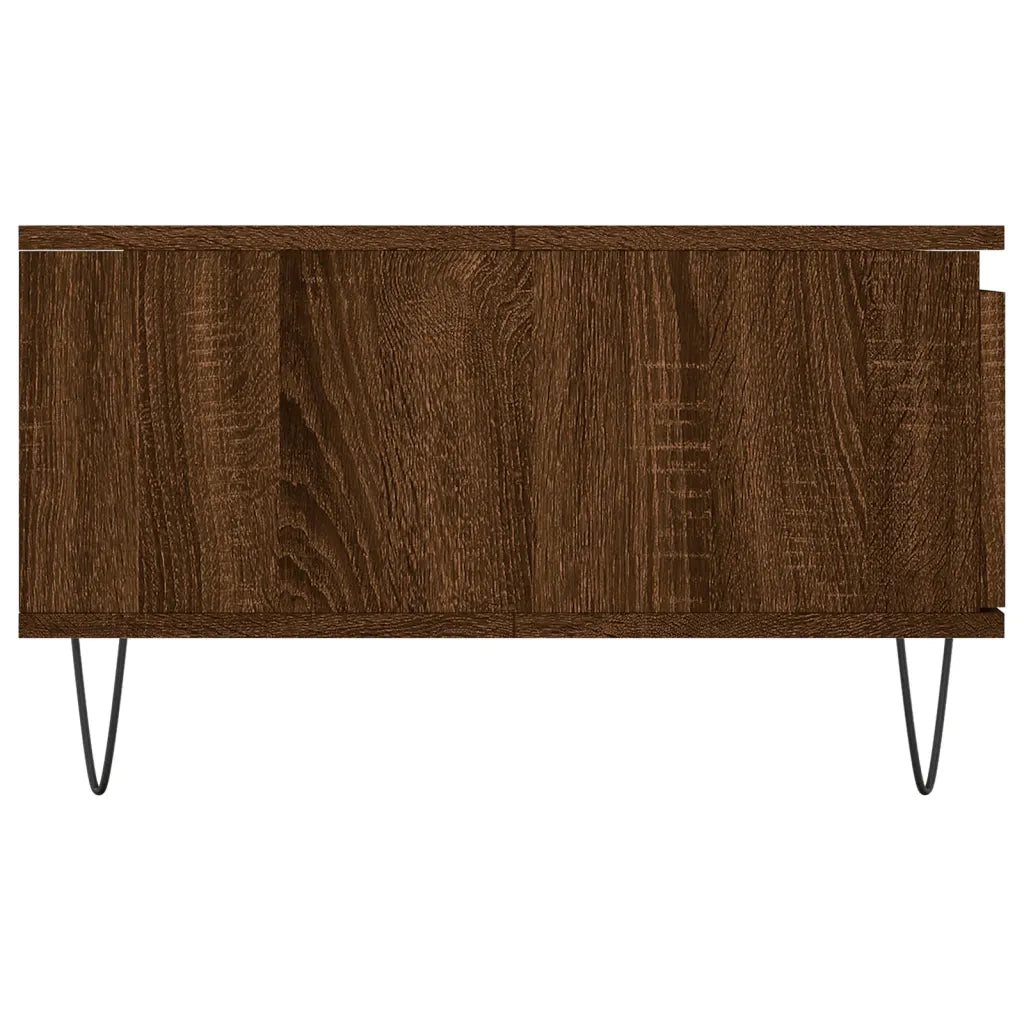 Tavolino da Salotto-Tavolino da soggiorno-Tavolo Rovere Marrone 90x60x35cm Legno Multistrato 850525