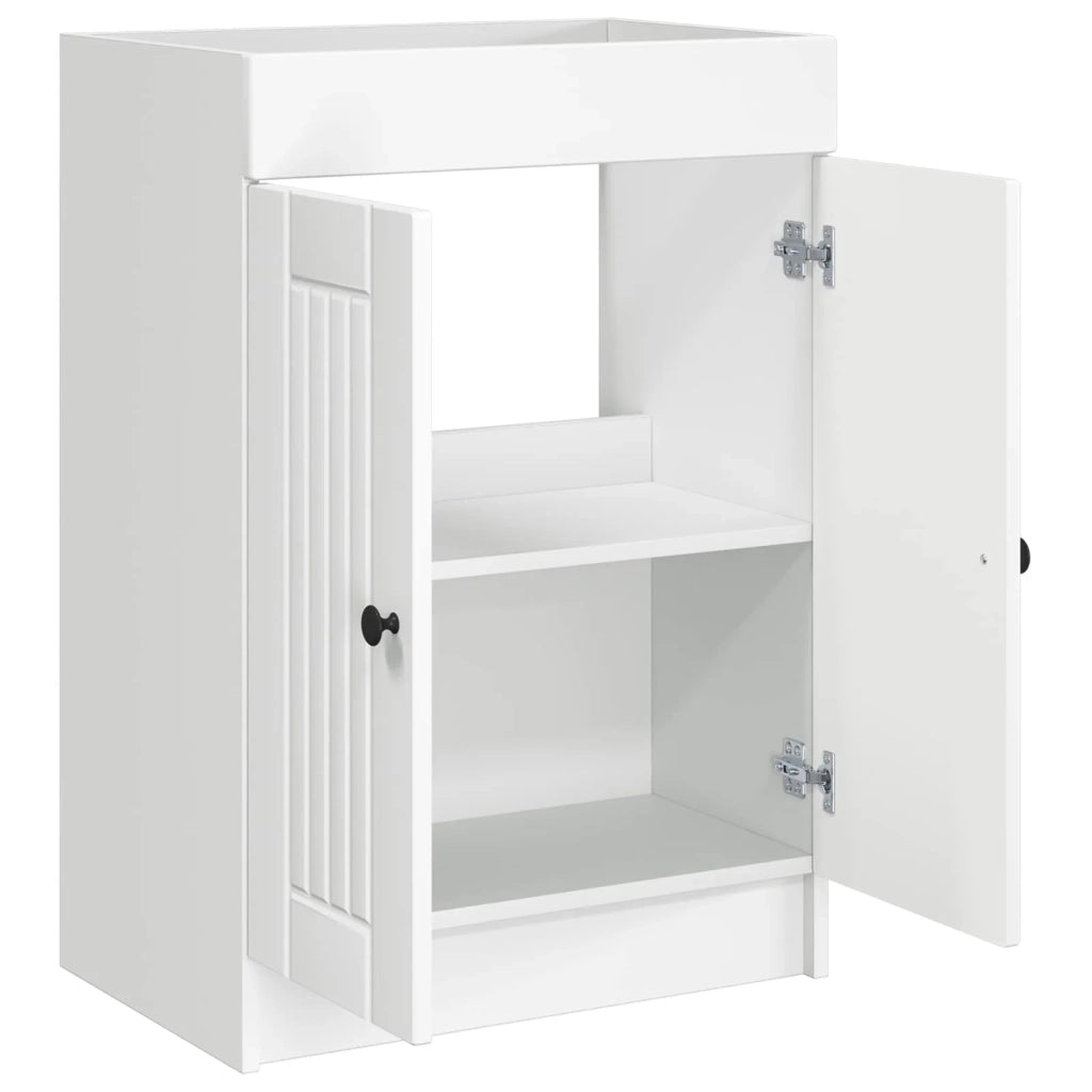 Mobiletto da bagno sotto il lavello Bianco 56 x 37,5 x 81 cm 890034