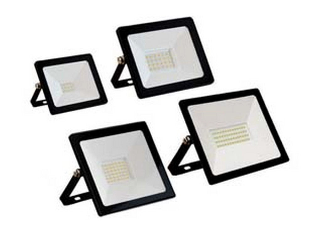 1pz proiettore led terminus ip65 nero 100w 4000k naturale 8000 lm 250x30x215h cod:ferx.fer437493