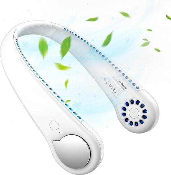 Ventilatore USB Portatile - Silenzioso e con Flusso d'Aria 360° - Ricaricabile - Per Ufficio, Casa, Viaggi e Outdoor