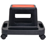 Sgabello da Officina con Rotelle e Vano Portaoggetti 150 Kg 142820