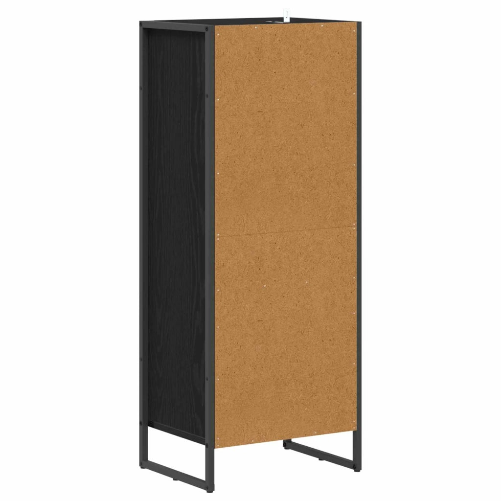 Mobile da Bagno Rovere Nero 40 x 30 x 100 cm Legno multistrato 886498