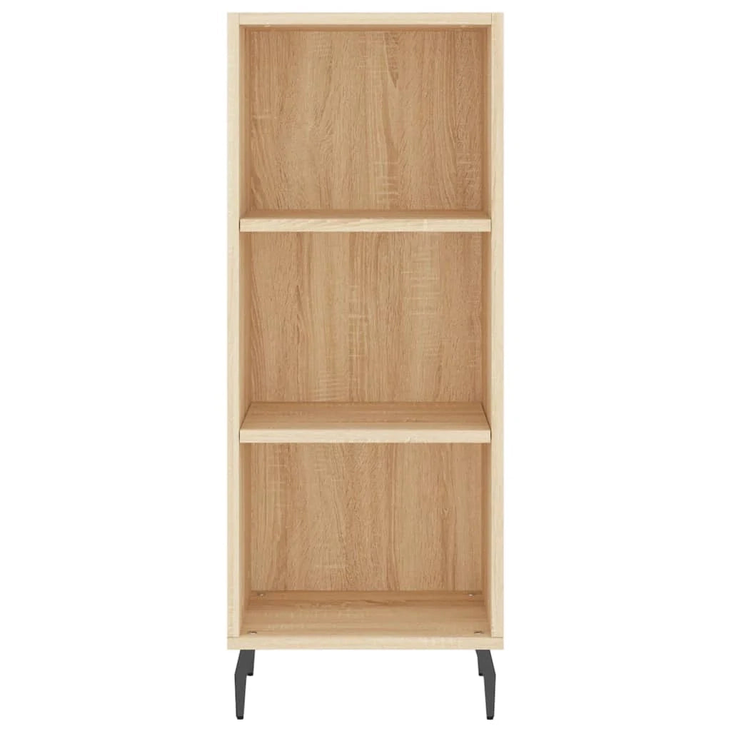 Buffet credenza cassettiera armadio mobile contenitore organizer cucina soggiorno salotto rovere Sonoma alto 34,5 x 34 x 180 cm legno ingegnerizzato marrone 02_0033995