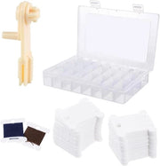 Set di spilli per cucito - 100 pezzi di cartine di spillo in plastica con scatola di conservazione e avvolgitore di spillo