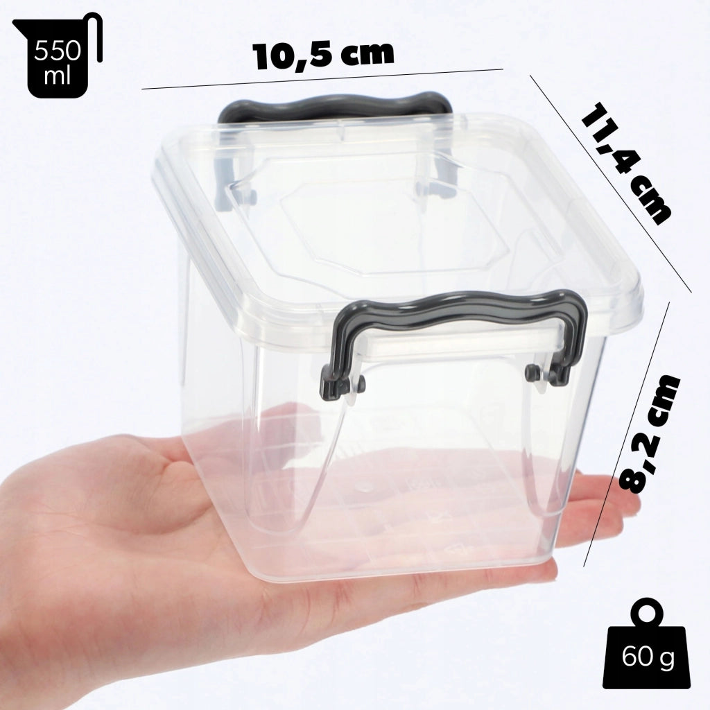 Contenitore per alimenti KADAX, porta pranzo da 0,55 litri con coperchio