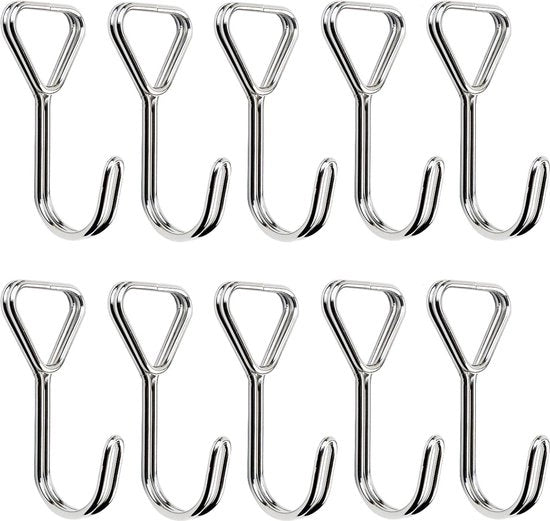Set di 10 ganci a spirale, ganci espandibili, ganci a coda di rondine, attacchi per tende, ganci in acciaio inossidabile, ganci espandibili, ganci per tende, ganci per rimorchio per autocarri, tende, camion, barche.