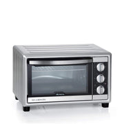 Forno elettrico ventilato 25L - Doppio vetro - Max 230° - 1500W - 6 posizioni cottura - Timer 60min