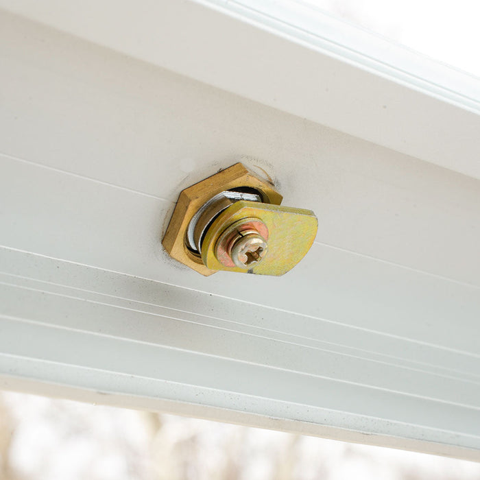 Bacheca da Esterno con Apertura a Ribalta 102,5x106,7x4,7 cm in Alluminio Grigio Chiaro